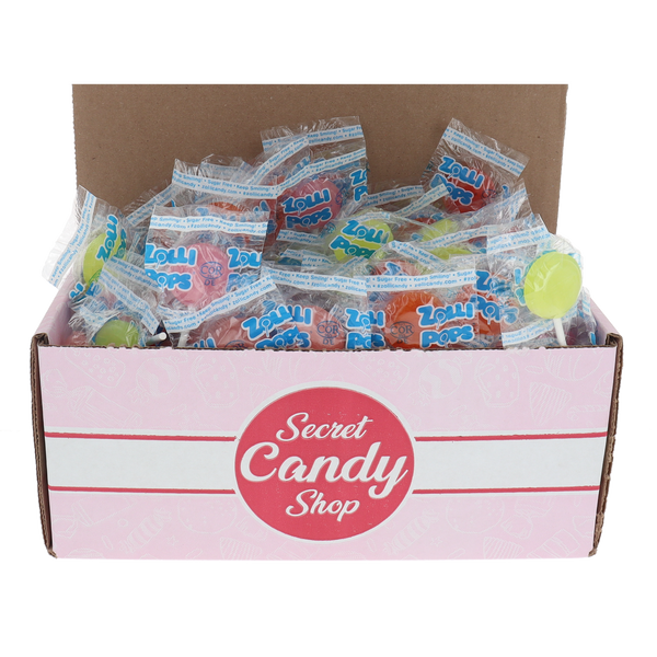 Zollipops Sugar Free Tropical Assorted Lollipops (Individually Wrapped)