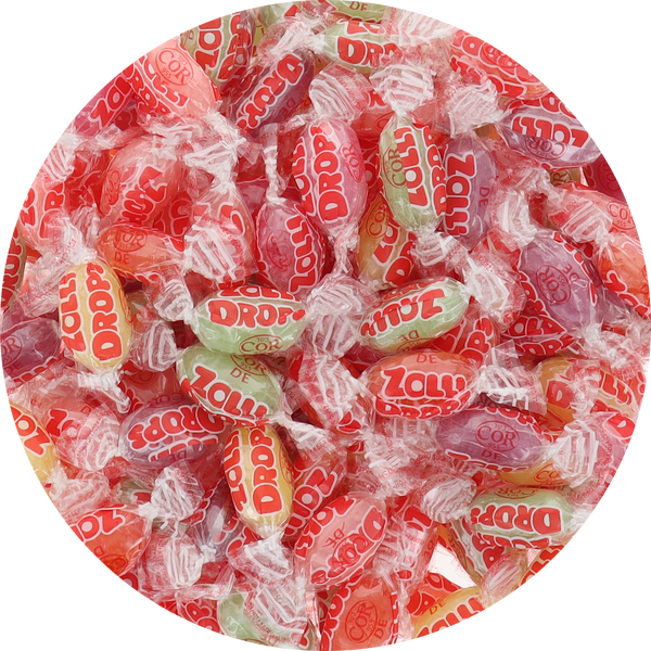 Zolli Fruit Drops Assorted Sugar Free Hard Candy (Individually Wrapped)