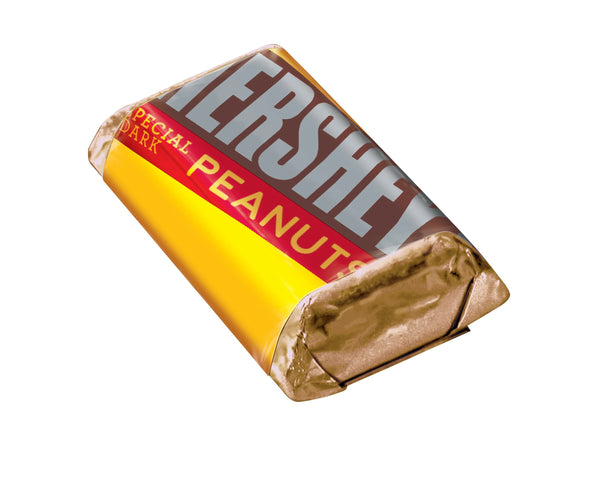 Special Dark Chocolate With Peanuts Mini Hershey Candy Bar in Box (Individually Wrapped)