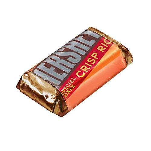 Special Dark Chocolate Crisp Rice Mini Hershey Candy Bar in Box (Individually Wrapped)