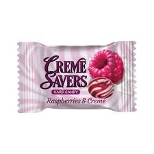 Creme Savers Hard Candy - Raspberries & Creme (Individually Wrapped)