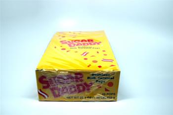 Sugar Daddy Milk Caramel Pops -0.47 oz (48-Count Box)