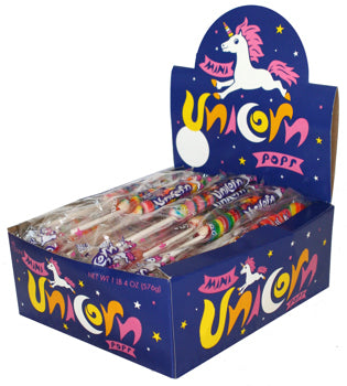Adams & Brooks Mini Unicorn Pops - 48 Count (Individually Wrapped)
