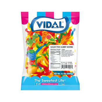 Vidal Sugar Free Gummy Worms - 2.2LB Bulk Bag