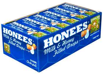 Honees Milk & Honey Filled Drops - 24 Pack (216 Drops Total)