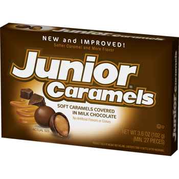 Junior Caramels Candy - Theater Box 3.6 oz