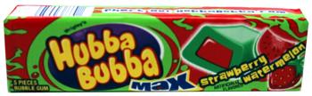 Hubba Bubba Max Bubble Gum Strawberry Watermelon 18 Pack
