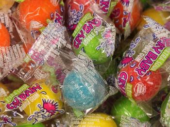 Cry Baby Tears Extra Sour Candy, 5 flavors - 8 packs + Free 5 gum