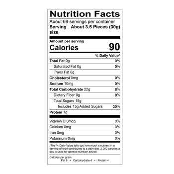 Albanese Peach Rings Bulk 4.5 LB