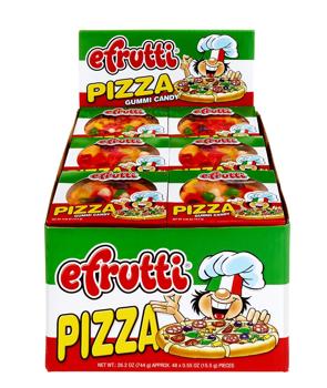 Efrutti Gummi Pizza 48 Ct Bulk Gummi