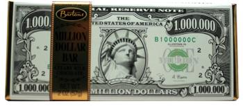 Barton's Million Dollar Milk Chocolate Bars - Pack of 12 (2oz Each)