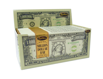 Barton's Million Dollar Milk Chocolate Bars - Pack of 12 (2oz Each)