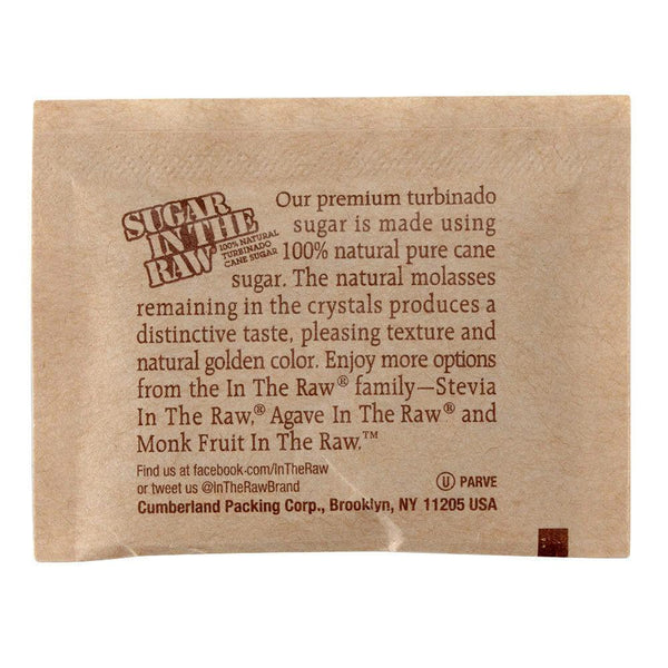 Sugar In The Raw - Natural Cane Sugar Packets 4.5 Gram