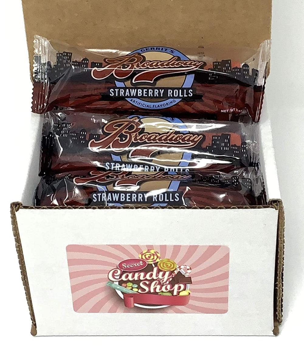 Gerrit's Broadway Licorice Rolls Strawberry Flavor - box of 12