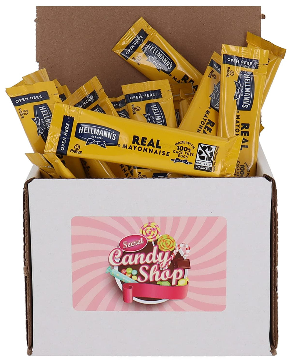 Hellmanns Real Mayo Mayonnaise Packets Bulk in Box
