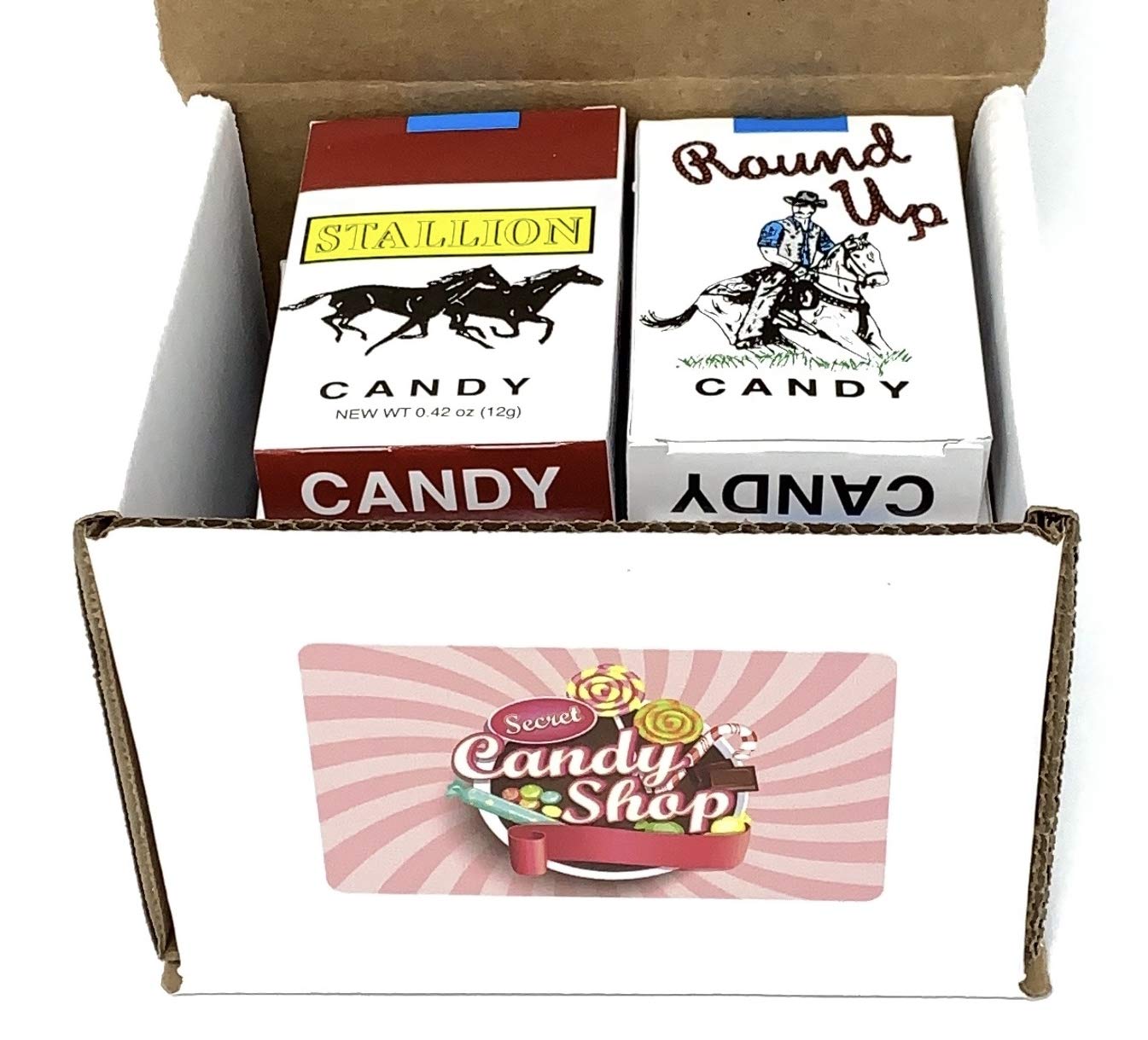 World's King Size Candy "Cigarettes" In a Box (Pack of 10) Secret