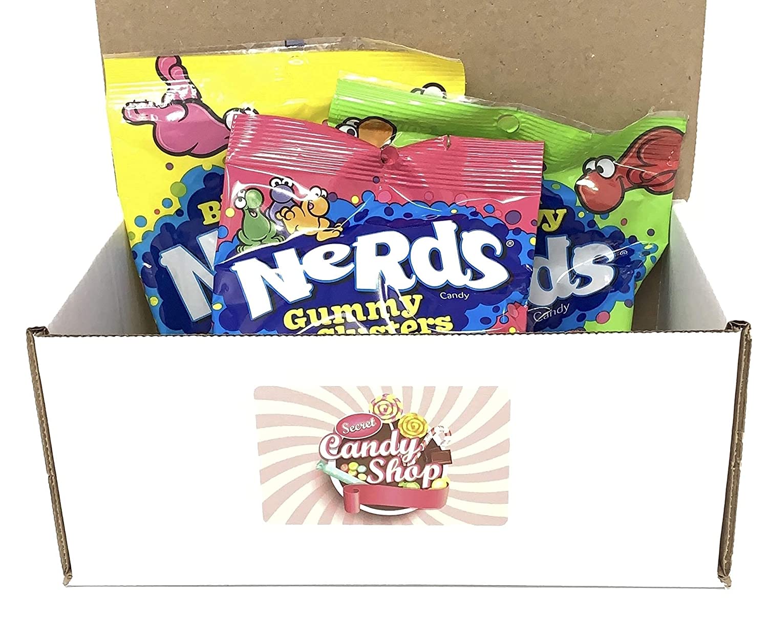 Nerds Candy Variety pack of 3 candies (Gummy Clusters, Big Chewy