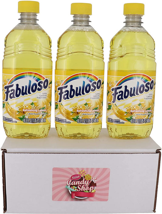 Fabuloso Multi-Purpose Cleaner Refreshing Lemon 16.9 FL OZ (Pack of 3)