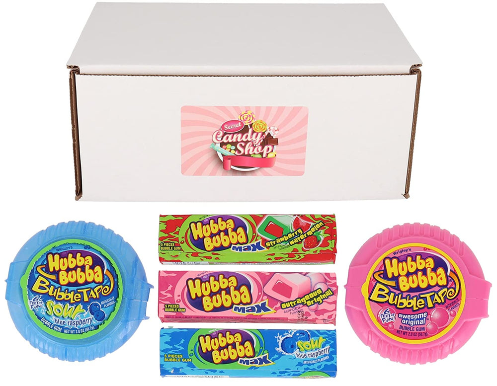 Hubba Bubba Max Bubble Gum (Sour Blue Raspberry flavor) (Pack of 8, total of 40 pieces)…