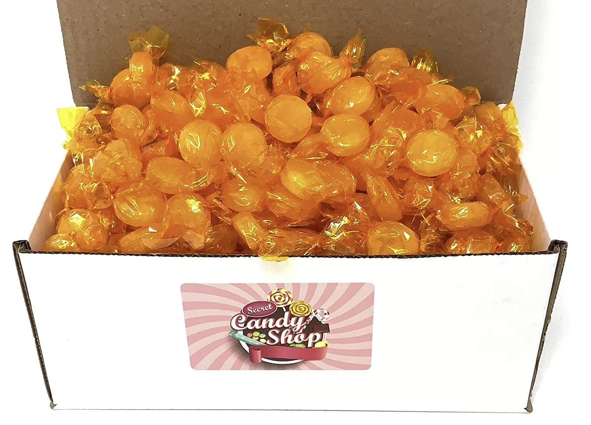 Columbina Butterscotch Buttons Discs Candy in Box, 4lb (Individually W