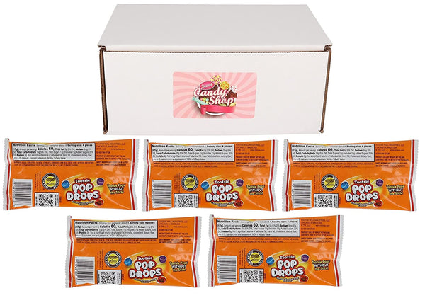 Tootsie Pops Drops Variety of Flavors (Chocolate, Cherry, Blue Raspberry, Orange, Grape) (Pack of 5)