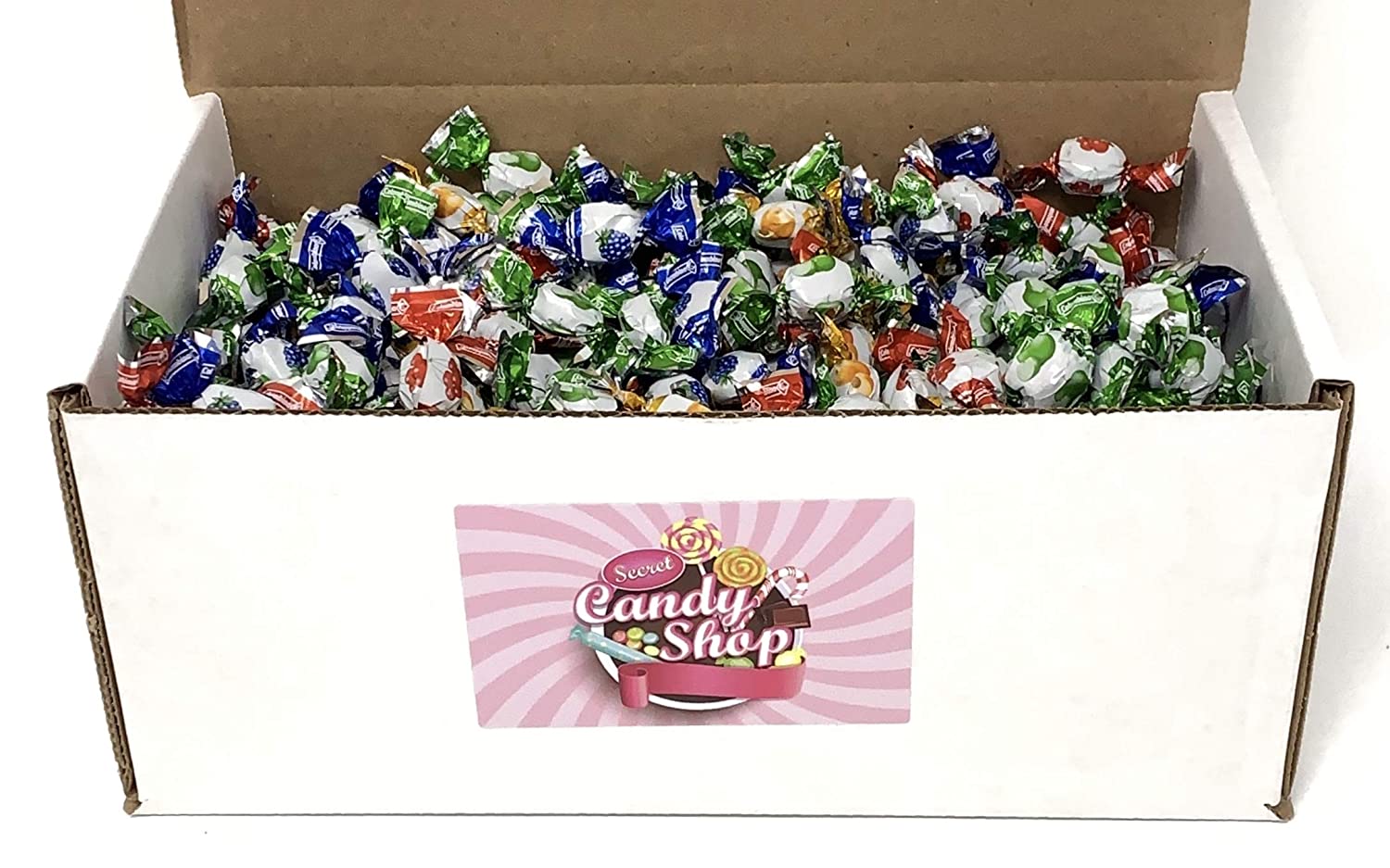 Colombina Delicate Fruit Drops Candy in Box, 1.5lb (Individually Wrapped)