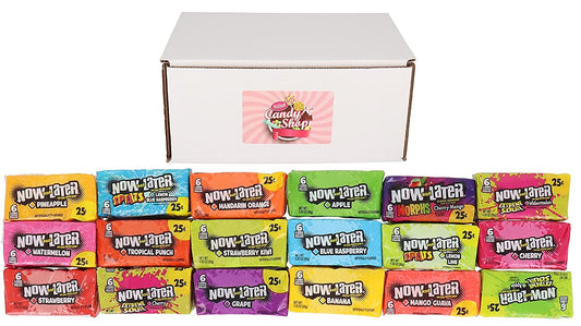 Now and Later Candy Variety Pack of 18 Flavors