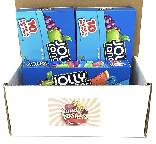 Jolly Rancher Freezer Pops Assorted (Pack of 3, 30 pops in total)