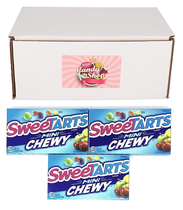 SweeTarts Mini Chewy Candy, 3.75oz Theater Box (Pack of 3)
