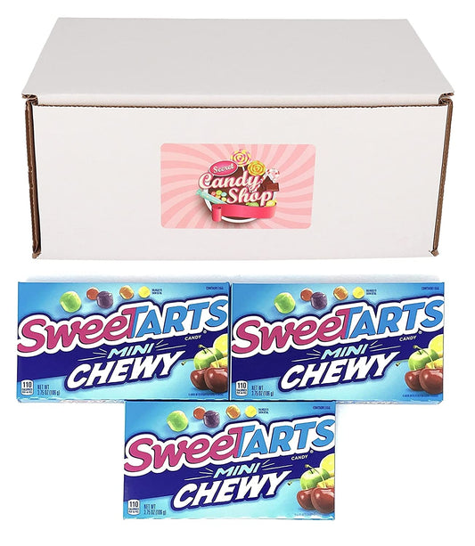 SweeTarts Mini Chewy Candy, 3.75oz Theater Box (Pack of 3)