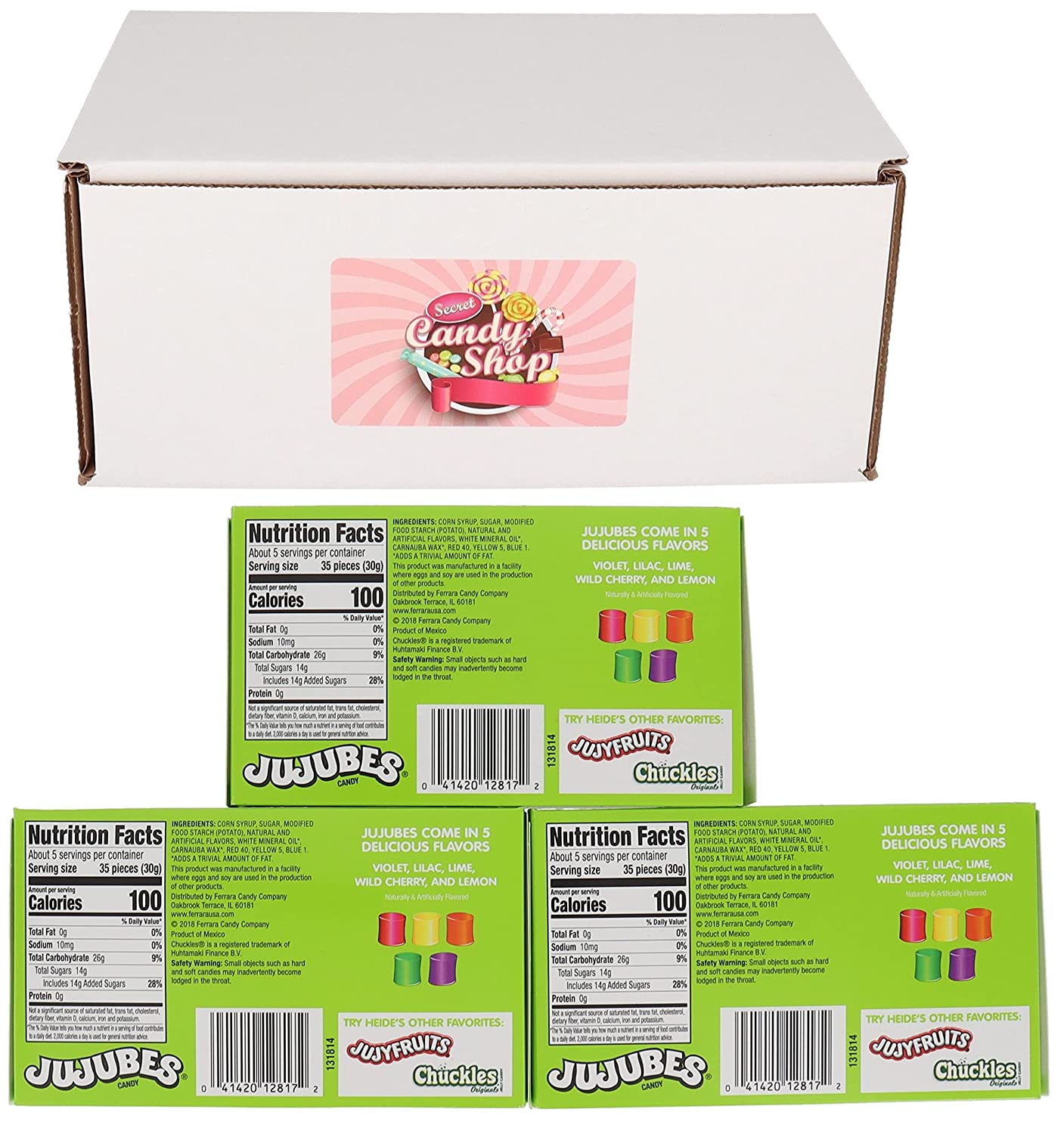 Jujubes Candy in 5 Flavors Secret Candy Shop