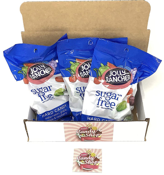 Jolly Rancher Sugar Free Hard Candy 3.6oz Bag (Pack of 3)