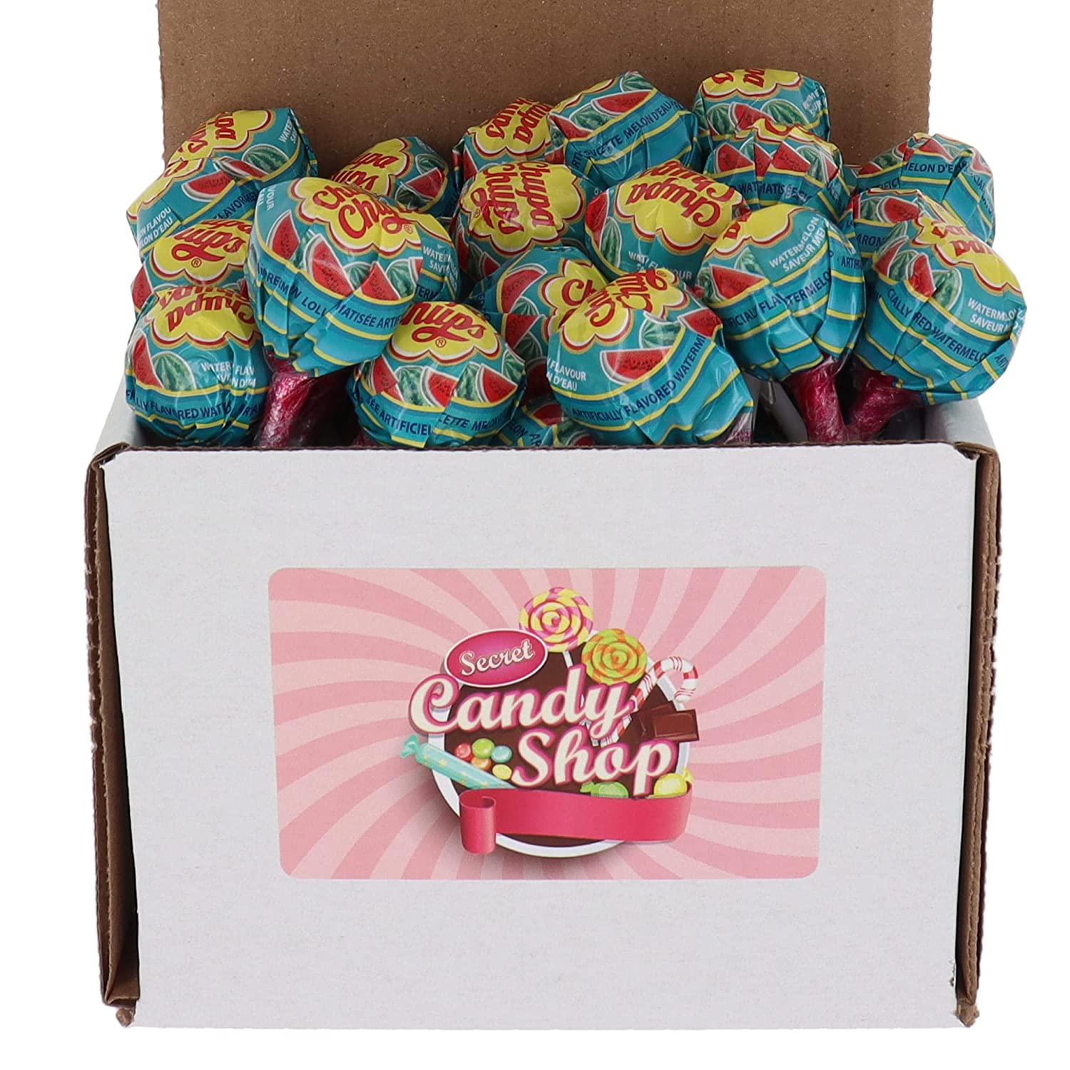Chupa Chups Lollipops, Strawberry and Cream in Box, 40 Lollies – Secret  Candy Shop