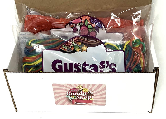 Gustaf's Licorice Laces Variety Pack Strawberry & Rainbow Flavors, (2lb of each flavor, total 4lb)