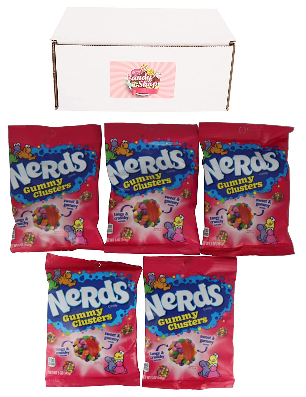 Nerds Gummy Clusters Candy 5oz (Pack of 5)