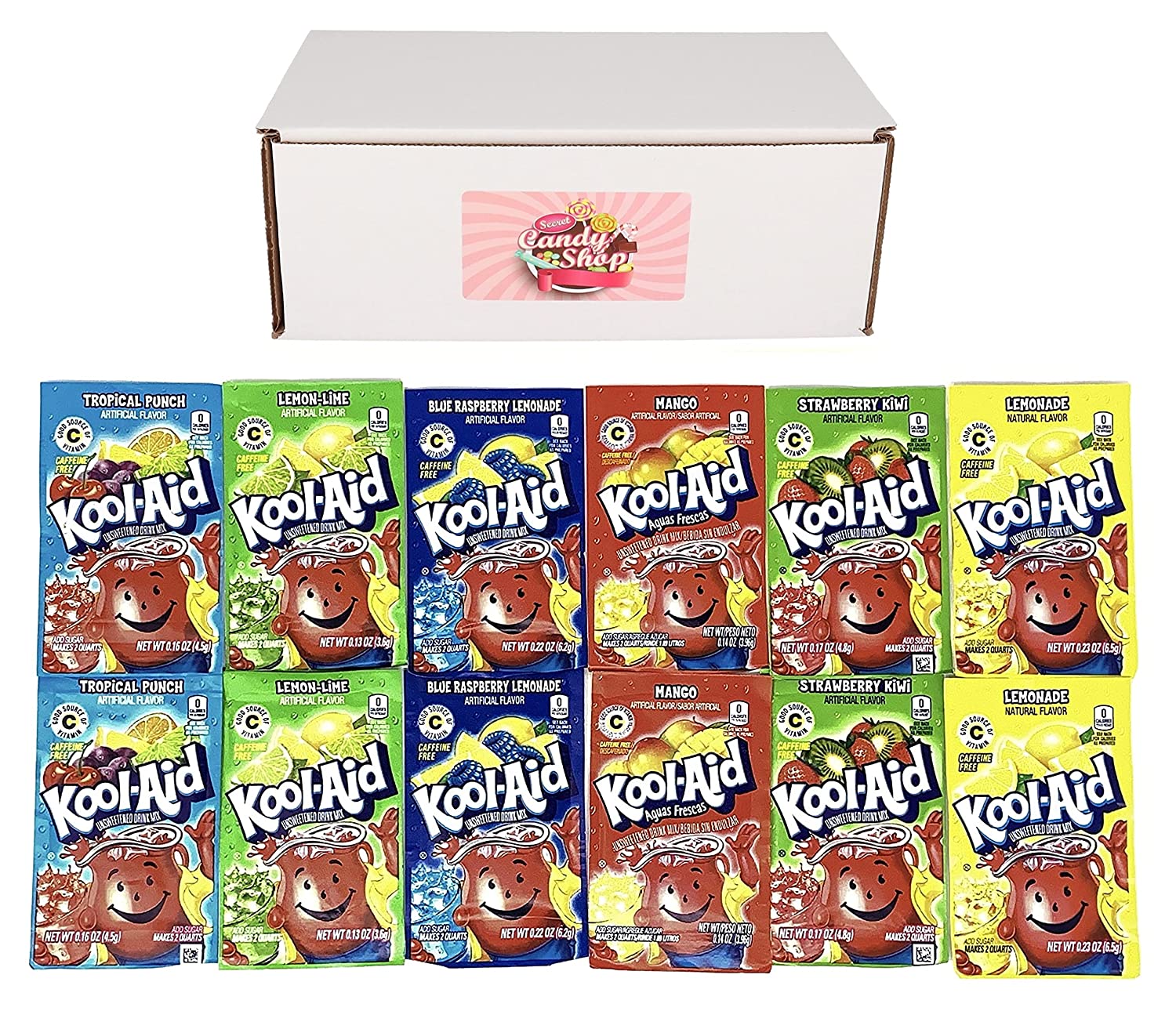 thumbnail image 2 of Kool-Aid Drink Mix Packets – 22 Flavors Variety Pack (44 Packets Total) 2 of 6