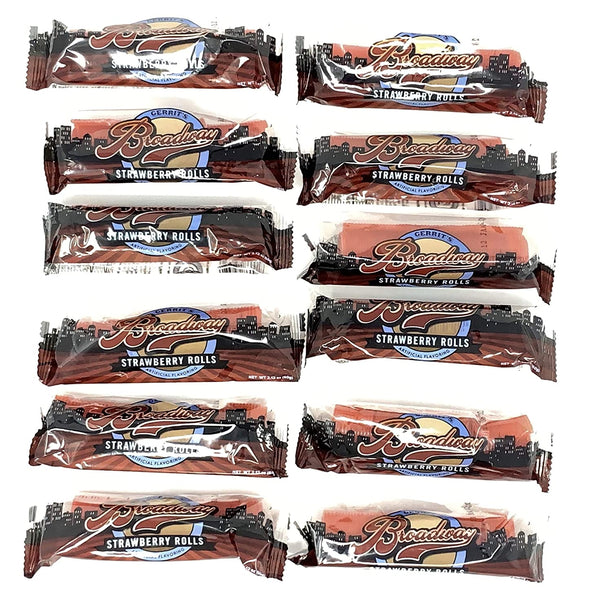 Gerrit's Broadway Licorice Rolls Strawberry Flavor - box of 12
