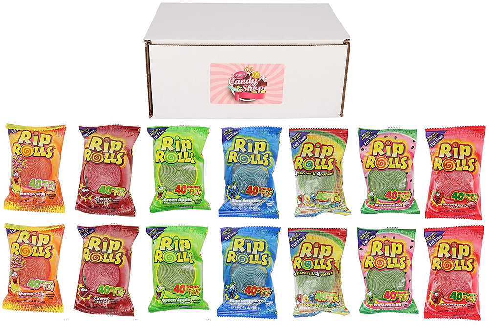 Rip Rolls Variety Pack of 7 Flavors (2 of each flavor, Total of 14)