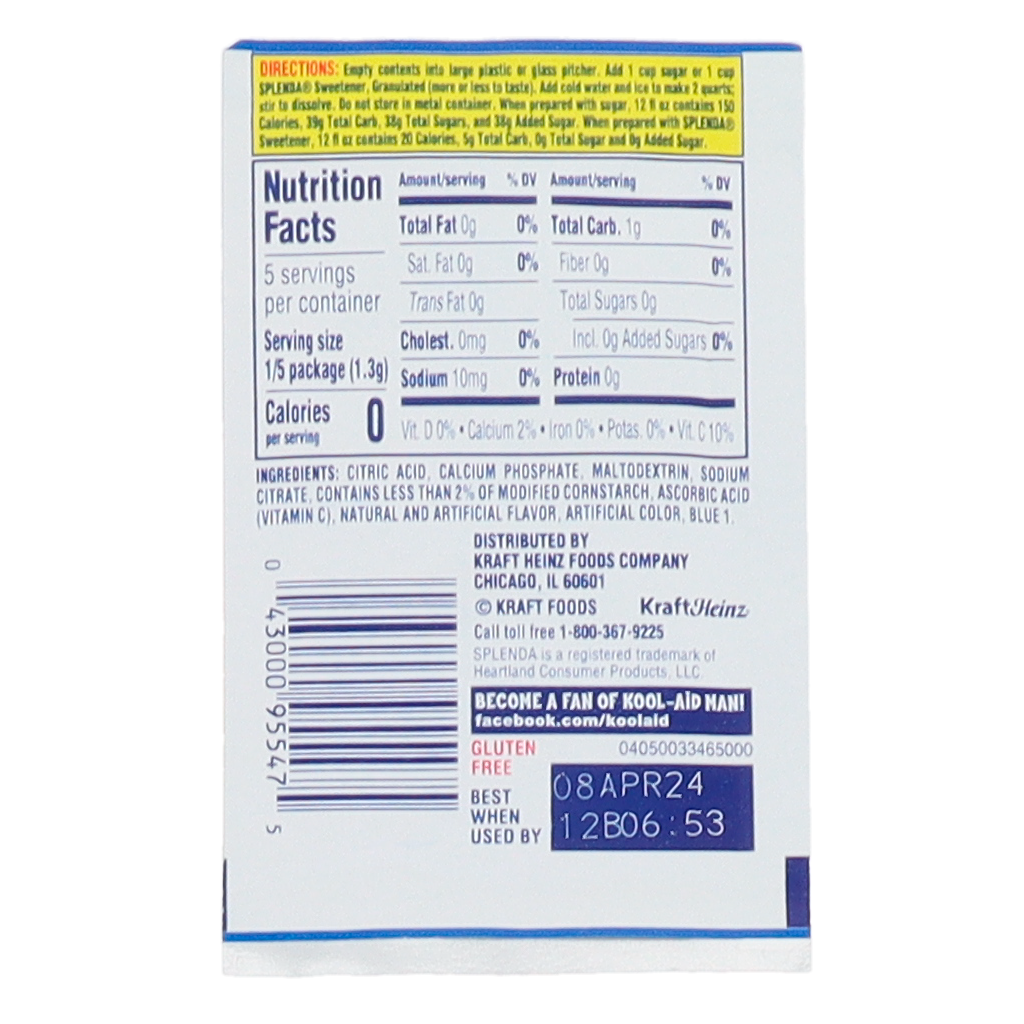 KoolAid Drink Mix Blue Raspberry Lemonade Secret Candy Shop