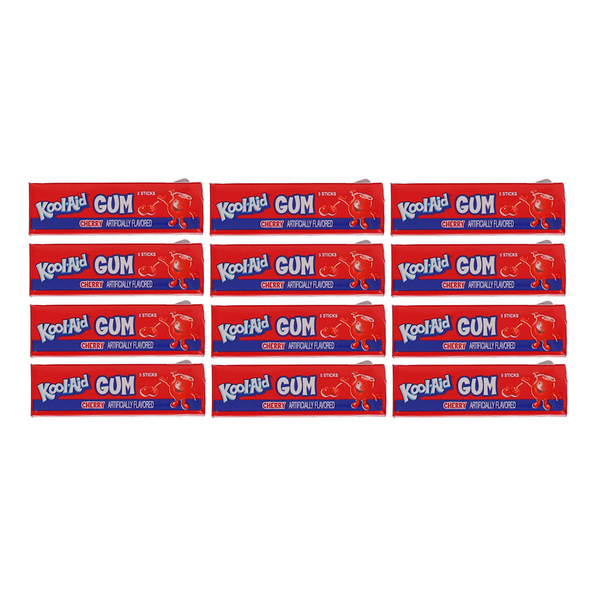Kool-Aid Gum - Cherry (Pack of 12)