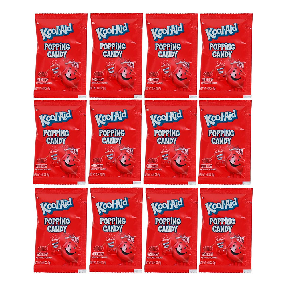 Kool-Aid Popping Candy Large Size - Cherry (Pack of 12)