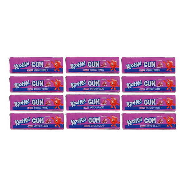 Kool-Aid Gum - Grape (Pack of 12)
