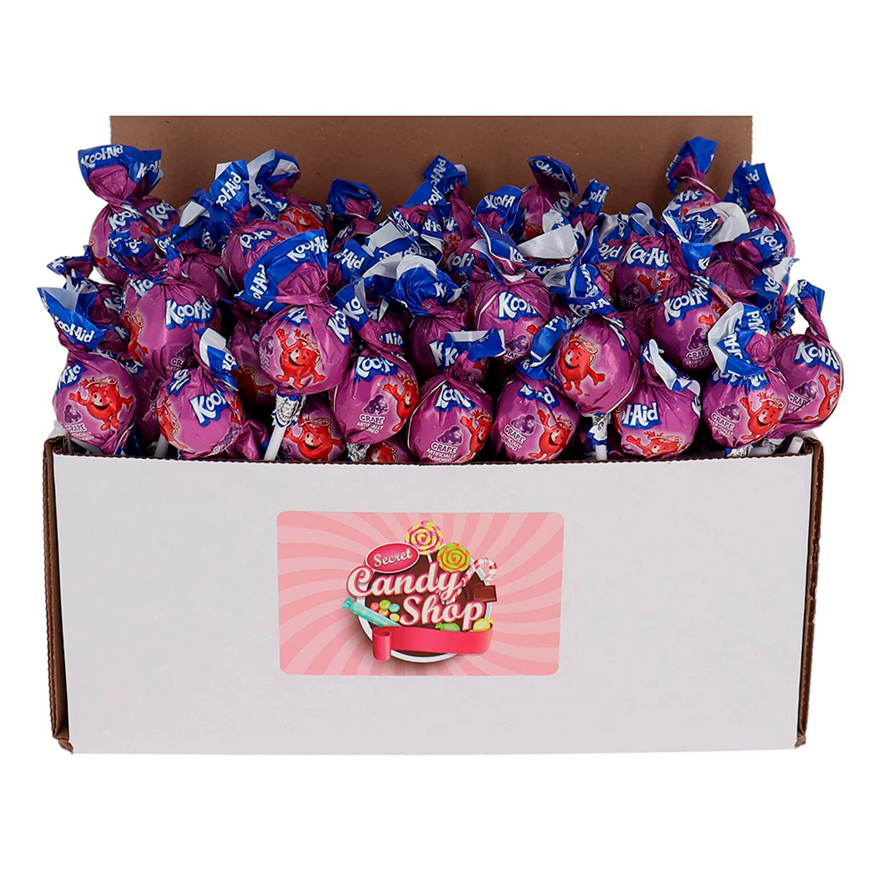 Kool-Aid Gum Pops Lollipops - Grape (Pack of 40)