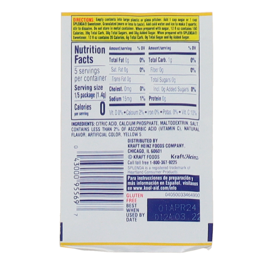 KoolAid Drink Mix Lemonade Secret Candy Shop