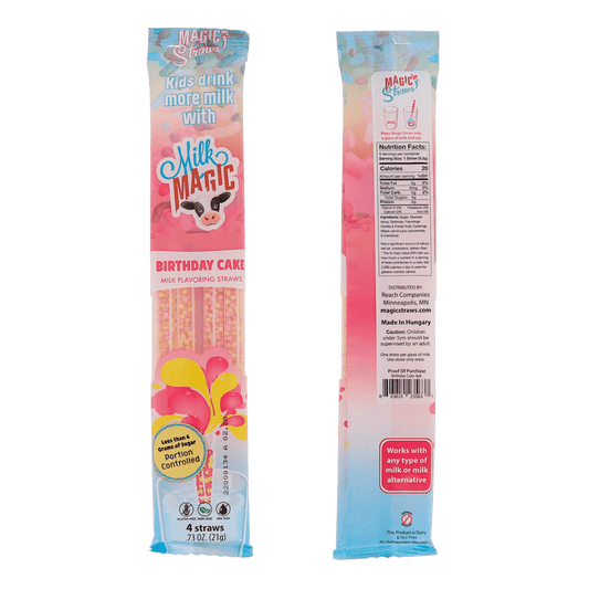 Milk Magic Milk Straws - Birthday Cake