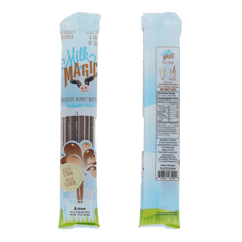Milk Magic Milk Straws - Chocolate Peanut Butter