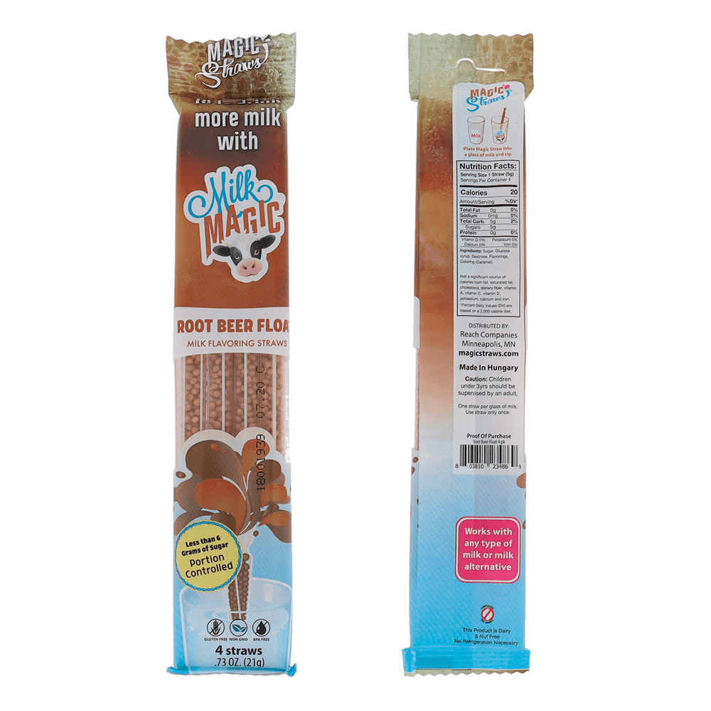 Milk Magic Milk Straws - Root Beer Float