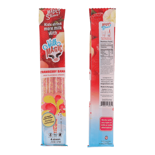 Milk Magic Milk Straws - Strawberry Banana