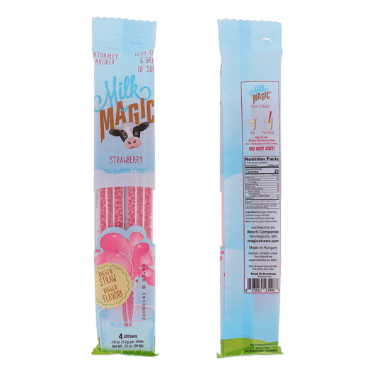 Milk Magic Milk Straws - Strawberry
