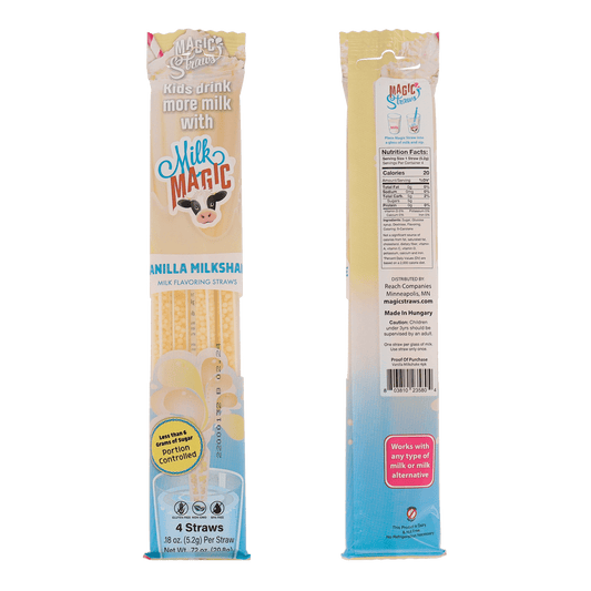 Milk Magic Milk Straws - Vanilla Milkshake